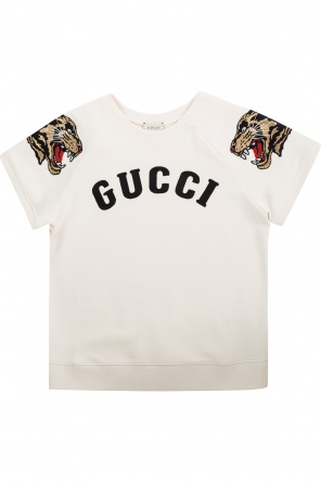 Tiger motif embroidered sweatshirt, zdjęcie 1 Tiger motif embroidered sweatshirt od Gucci Kids
